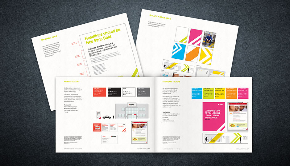 Alan Weaving, CreativeElements.ca, CLAC, brand, identity, logo, corporate stationery, guidelines, brand book, brand guide