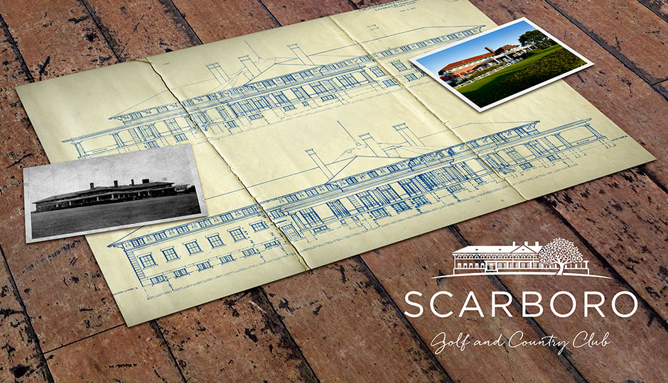 Alan Weaving, CreativeElements.ca, Scarboro Golf and Country Club, SGCC, brand, identity, logo, logo and original 1912 blue prints